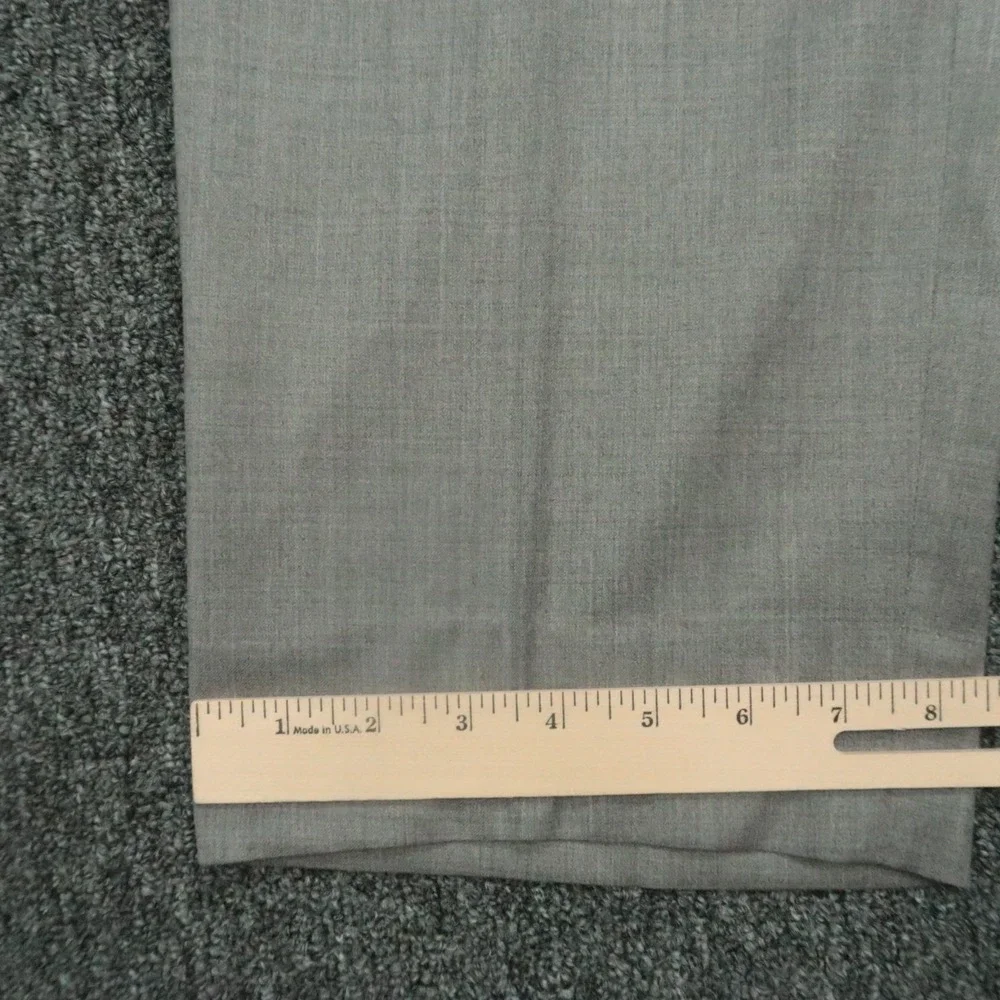 Peter‎ Millar Pants Men 42x31 Gray Wool Chino Trousers Flat Front Straight